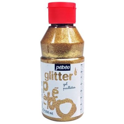 Gel &agrave; paillettes finition brillante - or - 250 ml 055609