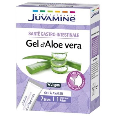 JUVAMINE Gel d'Aloe Vera 7 Sticks A Avaler Sant&eacute; Gastro-Intestinale 