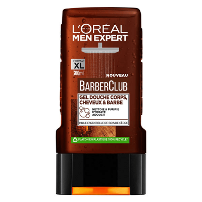 L OREAL PARIS Gel Douche Corps, Cheveux & Barbe BarberClub - 300 ml - L'Or&eacute;al Paris