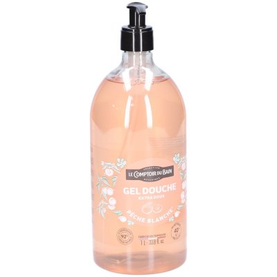 LE COMPTOIR DU BAIN Gel Douche Extra Doux &Agrave; La P&ecirc;che Blanche  - Le Flacon De 1l