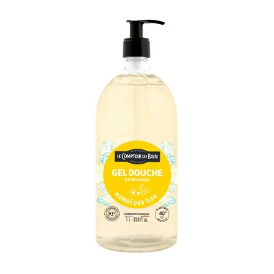 LE COMPTOIR DU BAIN Gel Douche Extra Doux Au Mono&iuml; Des Iles  - Le Flacon De 1l