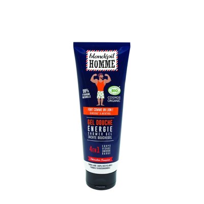 BLONDEPIL HOMME Gel Douche Homme &Eacute;nergisant 4en1 Bio Blondepil - Le Tube De 250ml