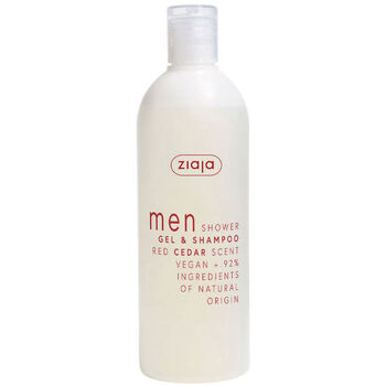 ZIAJA Gel douche Homme et shampoing au c&egrave;dre rouge 400 ml