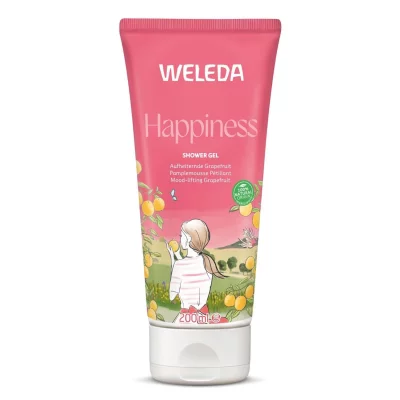 WELEDA Gel Douche P&eacute;tillant Happiness Bio  - Le Tube De 200ml