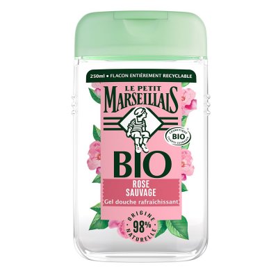 LE PETIT MARSEILLAIS Gel Douche Rose Sauvage Bio  - Le Flacon De 250 Ml