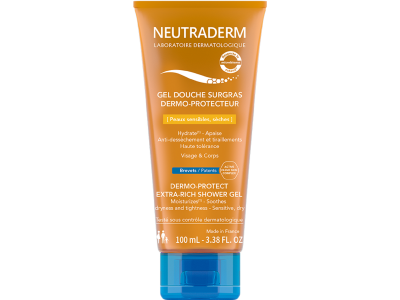 NEUTRADERM Gel Douche Surgras Dermo Protecteur 100ml Peaux s&egrave;ches 