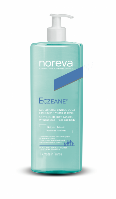 NOREVA Gel Douche Surgras Liquide Doux Eczeane  - La Pompe D'1l