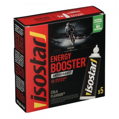 ISOSTAR Gel &Eacute;nerg&eacute;tique Energy Booster Cola 5x20g - 