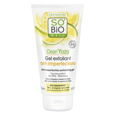 LEA NATURE SO BIO ETIC Gel Exfoliant Anti-imperfections Clean'Yuzu Bio - SO'BiO &eacute;tic