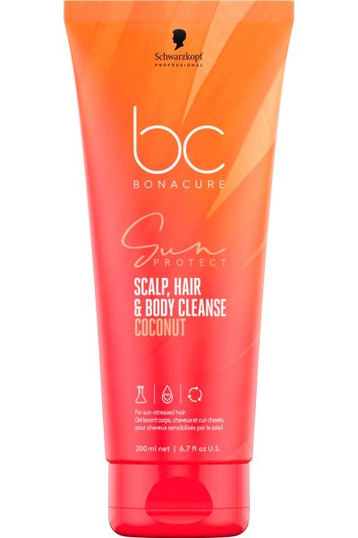 SCHWARZKOPF PROFESSIONAL Gel lavant 3-en-1 corps, cheveux et cuir chevelu BC sun - 200ml - 