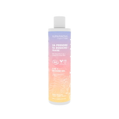 ALPHANOVA Gel Lavant 3 en 1 Va prendre ta douche Fraise 