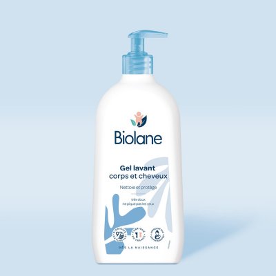 BIOLANE Gel Lavant Corps/cheveux  - Le Flacon De 750 Ml
