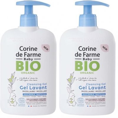 CORINE DE FARME Gel Lavant Micellaire Corps & Cheveux Parfum&eacute; - Certifi&eacute; Bio
