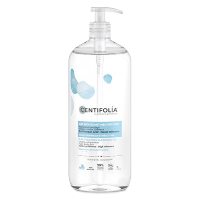 CENTIFOLIA Gel Moussant Neutre Bio - Cheveux & Corps -  1 L