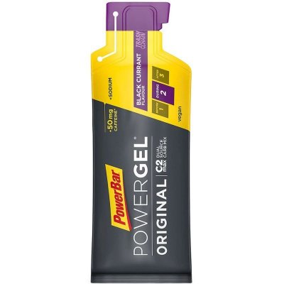 POWERBAR Gel  PowerGel Original 24x41gr Black Currant - gris/jaune