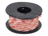 MANUTAN Gelcom cable de telephone en vrac - 100 m - blanc, rouge
