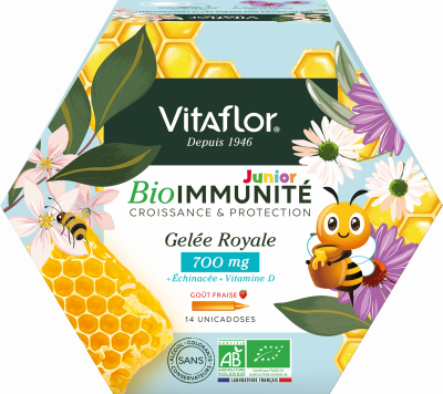 VITAFLOR Gelee Royale Bio 14 Unicadoses Junior+ 700 mg 
