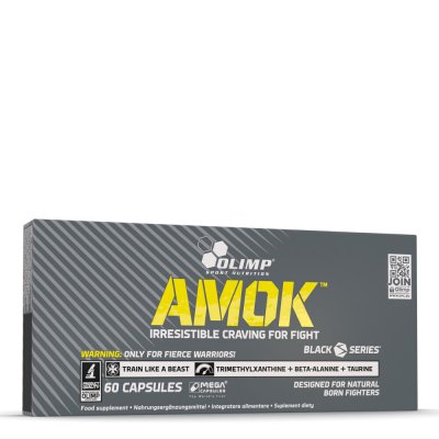 OLIMP SPORT NUTRITION G&eacute;lules Amok - Olimp Supplements - 60 G&eacute;lules