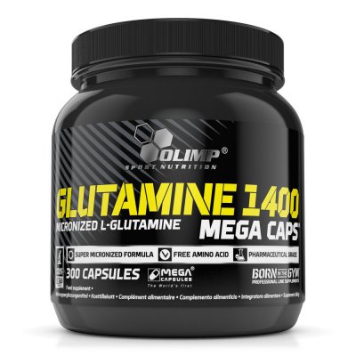 OLIMP SPORT NUTRITION G&eacute;lules Glutamine Mega Caps 1400 - Olimp Supplements - 300 G&eacute;lules