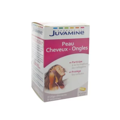 JUVAMINE G&eacute;lules Peau Cheveux Ongles  - La Boite De 40 G&eacute;lules - 14,4g