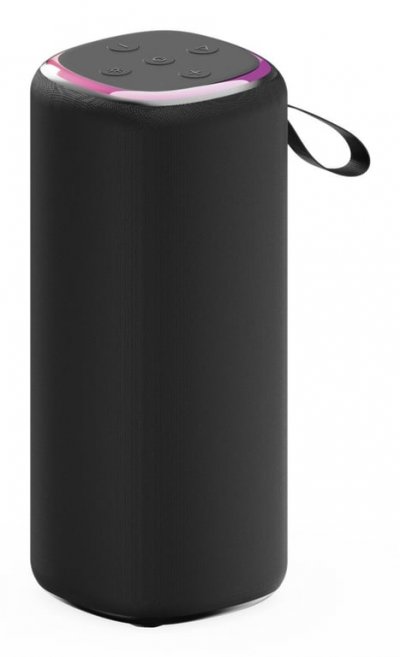 GEMBIRD  GMB Audio SPK-BT-LED-08L haut-parleur portable et de f&ecirc;te Enceinte portable st&eacute;r&eacute;o Noir 10 W