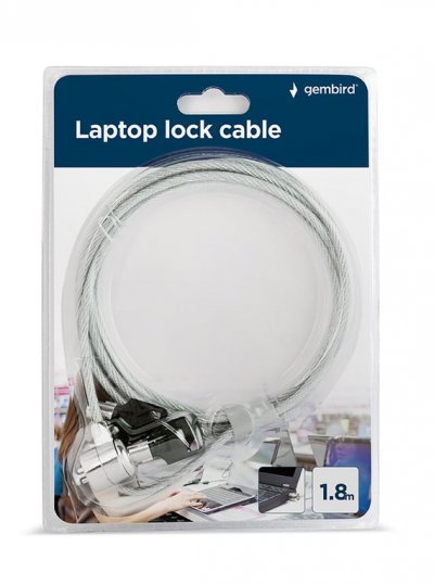 GEMBIRD  LK-K-01 C&acirc;ble antivol pour Ordinateur Portable Noir