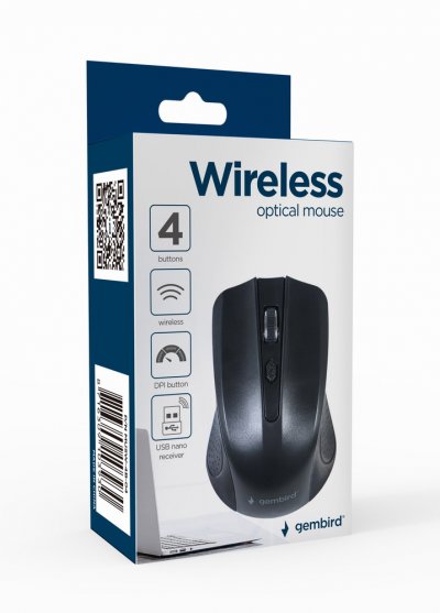 GEMBIRD  Musw-4b-04 1600 Dpi Wireless Mouse Noir