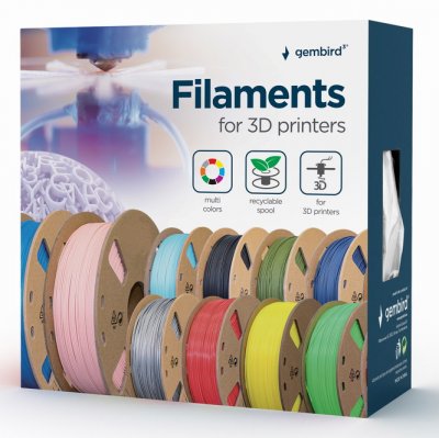 GEMBIRD  - Rouge - 1 kg - 330 m - filament PLA (3D)
