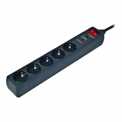 GEMBIRD  Spg5-c-5 1.5 M Power Strip 5 Outlets Noir