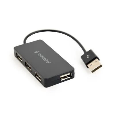 GEMBIRD  Uhb-u2p4-04 Usb-a 2.0 Hub Noir