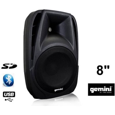 GEMINI  es08blu enceinte active - boomer 8"" 300 watts