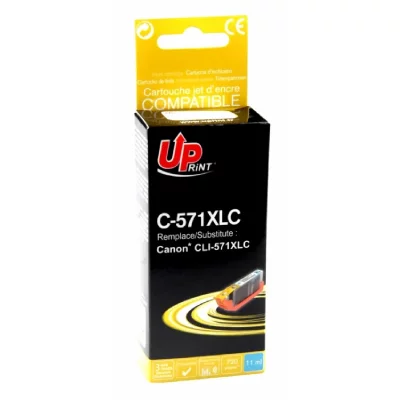 UPRINT GENERIQUE Cartouche compatible Canon CLI-571XL C (Cyan)
