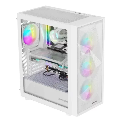 GENESIS  Diaxid 605 Argb Midi Tower Blanc