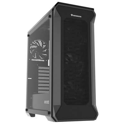GENESIS  Irid 505F Tour Midi Verre Tremp&eacute; USB 3.0 Noir