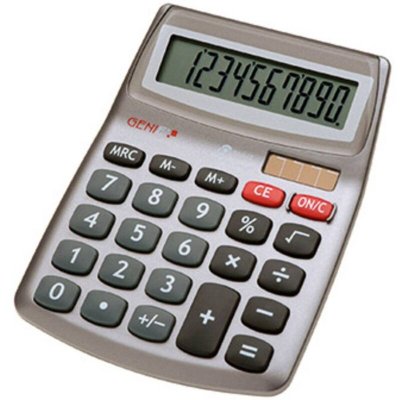 GENIE  540 Calculatrice de bureau gris Ecran: 10 solaire, &agrave; pile(s) (l x H x P) 105 x 30 x 140 mm