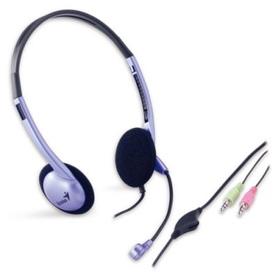 GENIUS  Casque Micro HS-02B bleu acier 