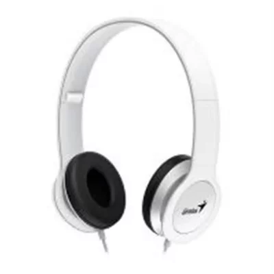 GENERIQUE Genius HS-M430 Casque audio pliable avec c&acirc;ble plat/micro pour Smartphone Blanc 