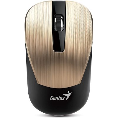 GENIUS  NX 7015 - Souris - optique - 3 boutons - sans fil - 2.4 GHz - r&eacute;cepteur sans fil USB - or 