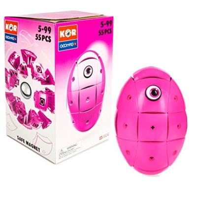 GENERIQUE Geomag KOR 674 Color Pink, Jeu de Construction, 55 Pi&egrave;ces