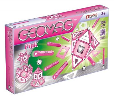 GEOMAG  pink jeu de construction magn&eacute;tique 142pcs