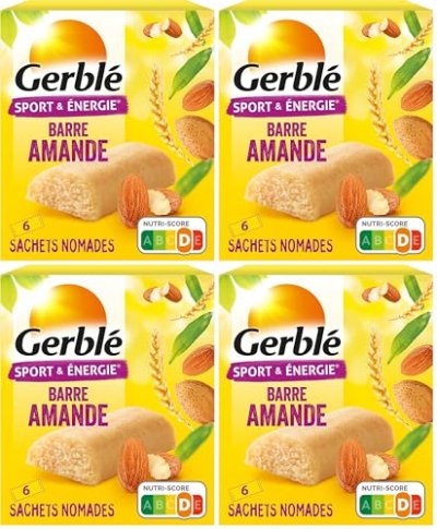 GERBLE Gerbl&eacute; - Barre amande - 6 sachets nomades x 25 grammes ( 150 g )