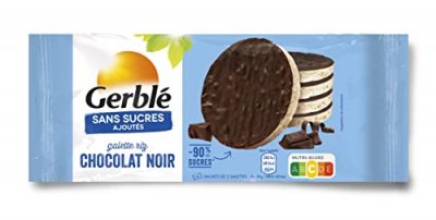GERBLé Gerbl&eacute; Sans Sucres Galette Riz Chocolat Noir 130,4g