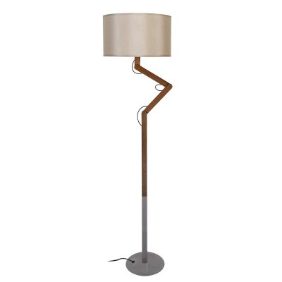 TOSEL GERI - Lampadaire articul&eacute; bois fonc&eacute;