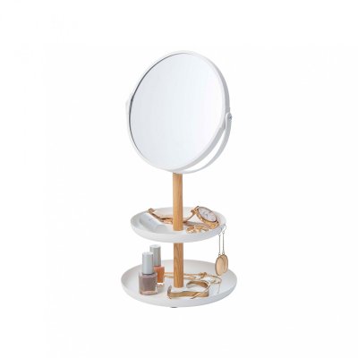GERSON  Support bijoux avec miroir - &Oslash; 16 cm - H34 cm