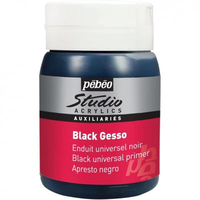 PEBEO Gesso Noir P&eacute;b&eacute;o Studio 500 ml - P&eacute;b&eacute;o - couleur variant