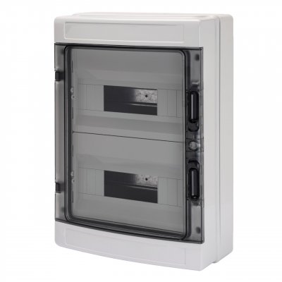 GEWISS  - Coffret &eacute;tanche IP65 400V 24 modules GW40104 - Blanc