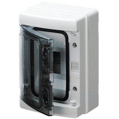 GEWISS  - Coffret &eacute;tanche IP65 400V 8 modules GW40102 - Blanc