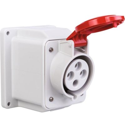 GEWISS  Gw62419-3p-sortie (t ip44 6h 400 v 32 50-60 hz) rouge