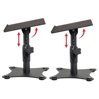 GATOR FRAMEWORKS GFWSPKSTMNDSK - paire de support de table pour &eacute;coute de studio