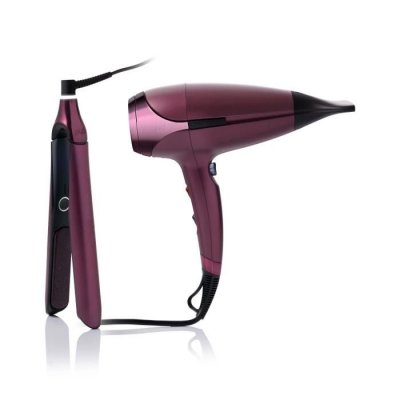 GHD  Coffret Deluxe Lisseur et S&egrave;che-cheveux Bordeaux 1ct